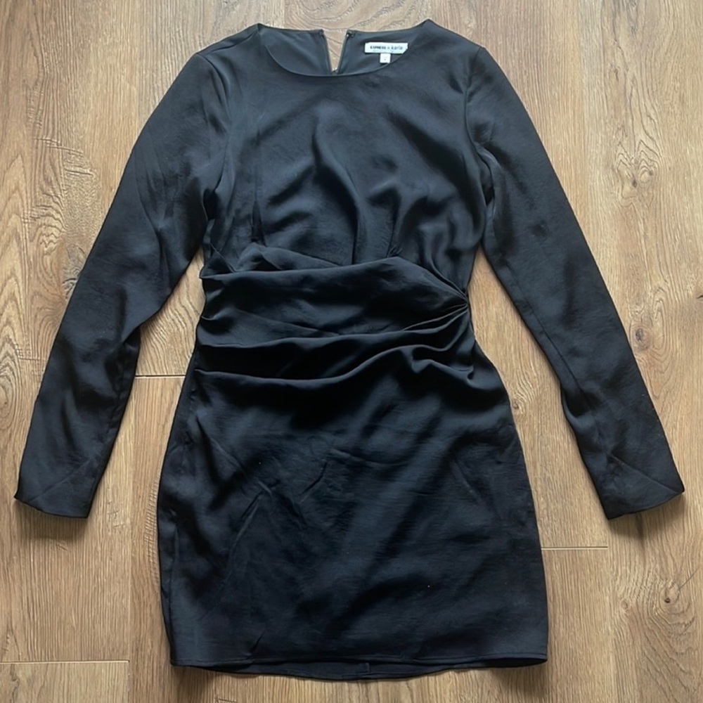Black, long sleeve dress
